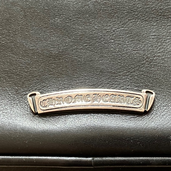 Chrome Hearts Large Size Black Leather JJ Dean Moto Shoulder Bag - Picture 8 of 11